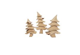 Tannenbaum rustikal 3er Set